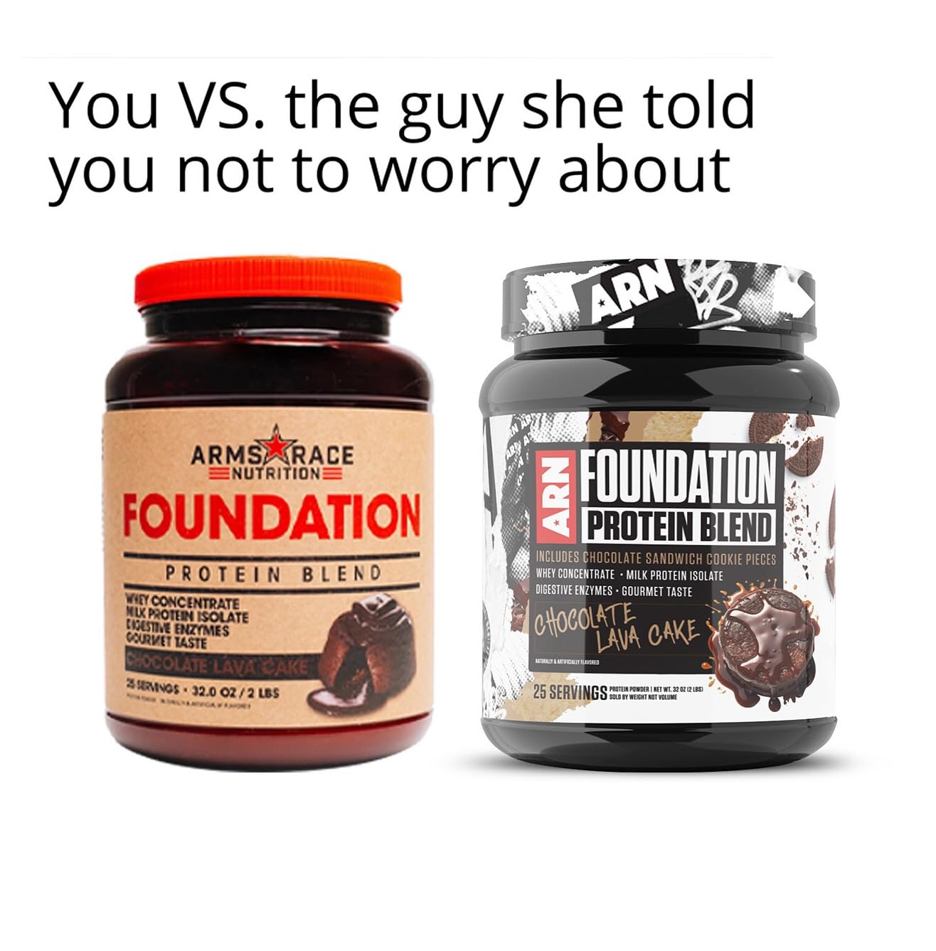 Arms Race Nutrition | ARN | Foundation Protein Blend (2 Pounds, Vanilla Waffle Cone)