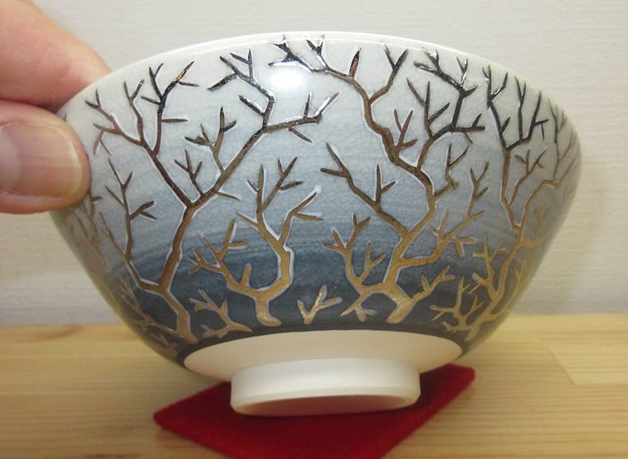 送料込【逢絢亭・新品】茶道具 平茶碗 京焼 仁清 珊瑚の図 山岡善高 共箱入り Amazon | 【逢絢亭】茶道具 茶碗 抹茶碗 平茶碗 京焼 仁清 珊瑚