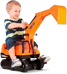 Trator Escavadeira Giant Escavator Até 50Kg, Roma Brinquedos, Multicor