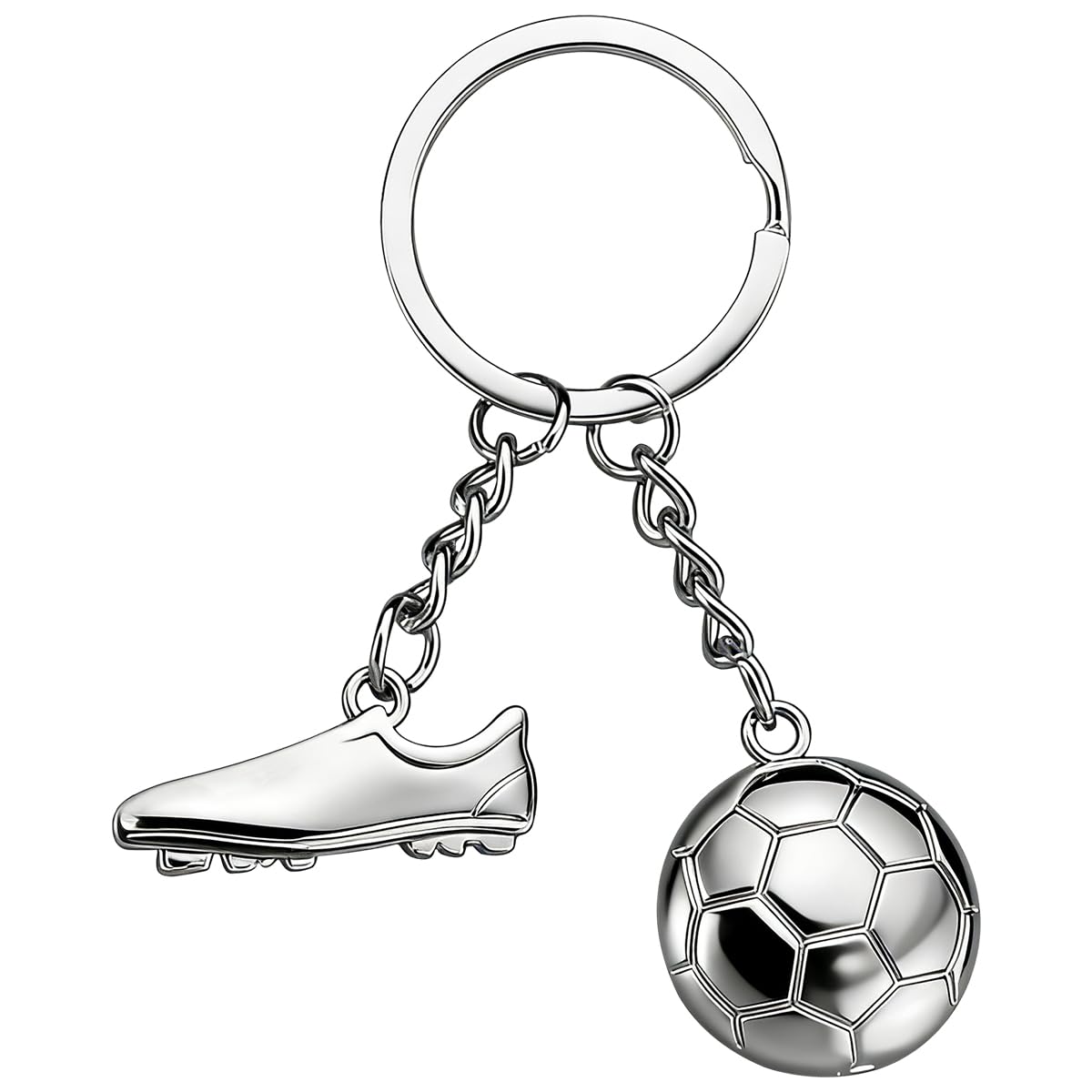 CBHTMY Schlüsselanhänger Fußball,Fussball Geschenke,Anhänger Schulranzen,Schlüsselanhänger Personalisiert,Kleine Geschenke