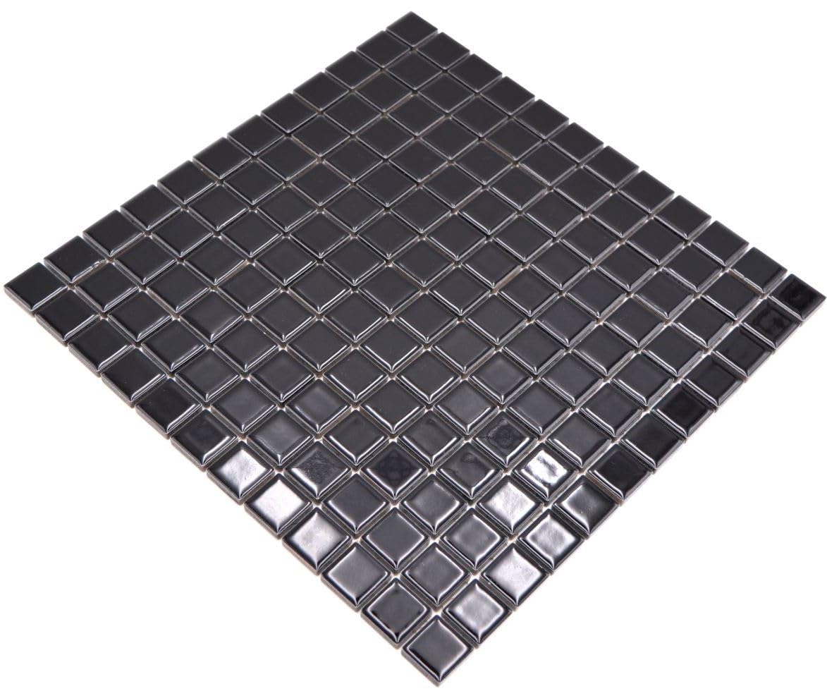 Piastrelle Mosaico Ceramica Bianco E Nero 30x30cm - Per Bagno, Cucina, Pavimenti E Pareti - Foto 4