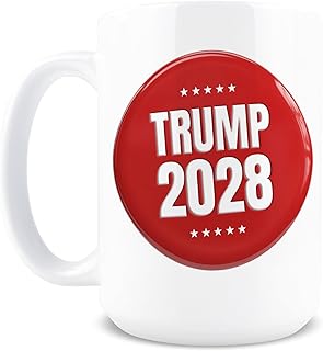 Hogg Patriotic Coffee Mug - 2028 Campaign, 15 oz Ceramic Funny Coffee Mugs for Men, Political Gag Gifts for Republicans, Conservative Dad Gifts