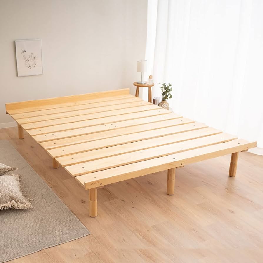 Amazon.com: EMOOR Wood Slatted Floor Bed Frame OSMOS Full
