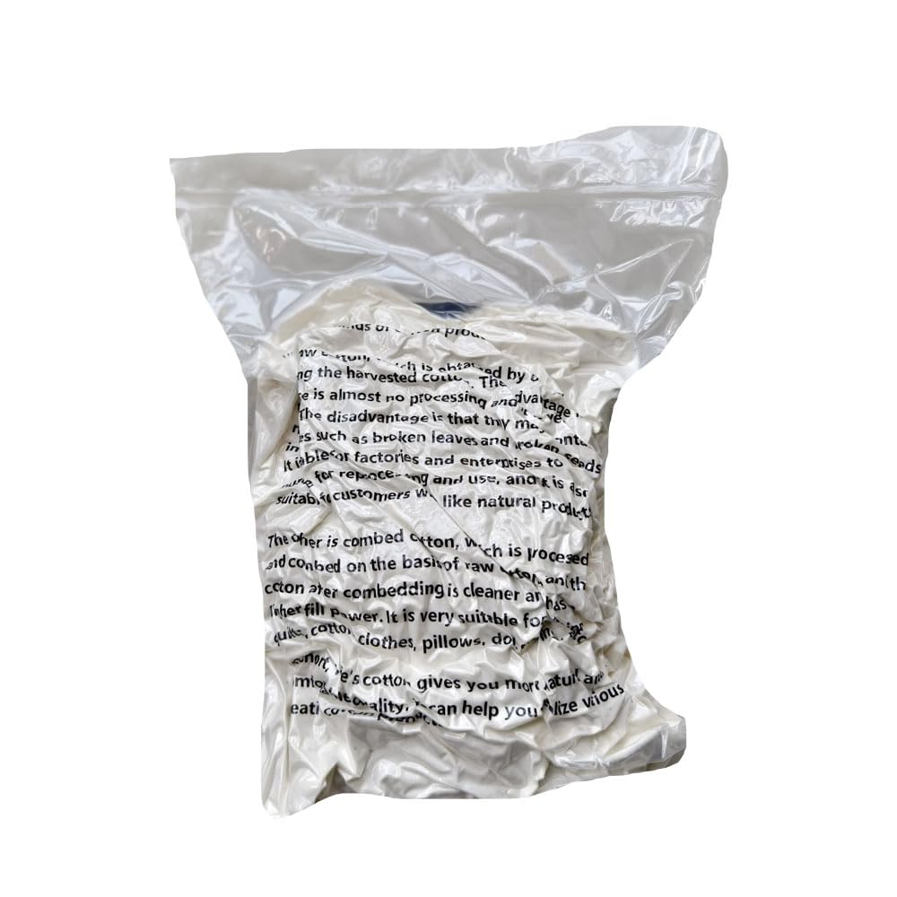 Relleno amistoso orgánico de Eco del color natural del bateo de la fibra del algodón de Ivie 1lb