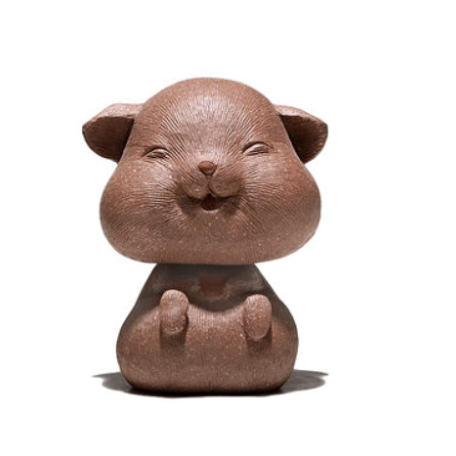 Compagnon de thé chat en argile artisanale pour instant de détente