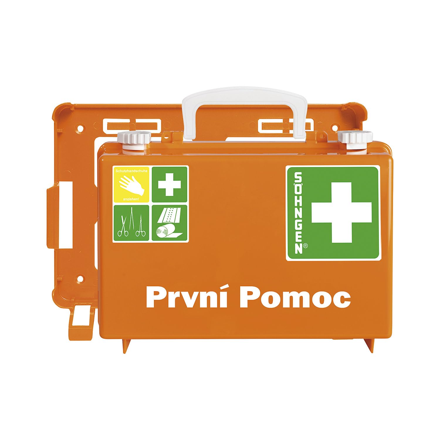 Söhngen 0301125 Kit Primeros Auxilios (maletín quick-cd DIN 13157 Naranja | H x A x P 170 x 260 x 110 mm,