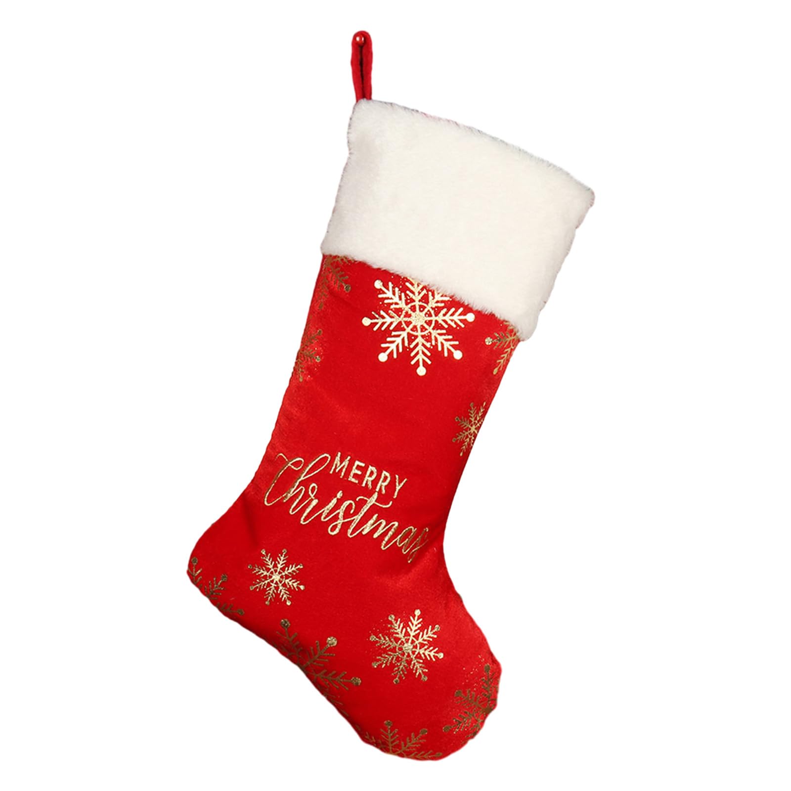 Jazuaiao Christmas Velvets Stocking Hanging Ornament Gift Packagings Decor for Children Day Birthday Party Gift Christmas Velvets Stocking