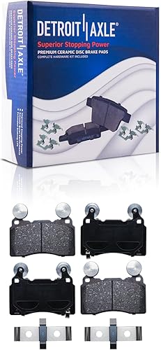 Miniatura 7 de Detroit Axle - Kit de freno de 6.2L para 2011-2015 Chevy Camaro Rotores de freno de disco pastillas de freno de cerámica con hardware de repuesto
