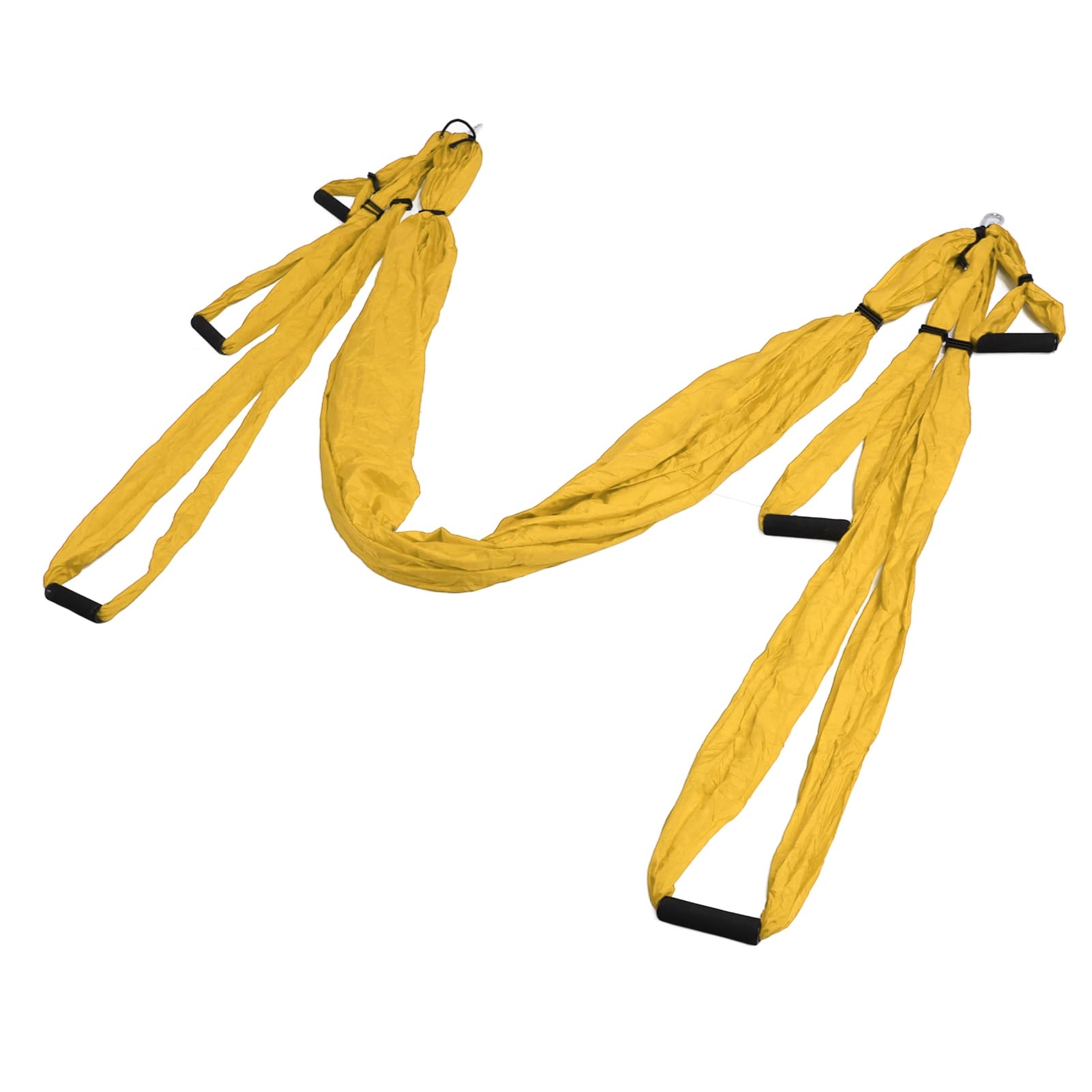 Akozon Juego de Columpio Aéreo para Yoga – Hamaca de Yoga Ajustable de Poliéster y Algodón para Mayor Flexibilidad y Fuerza Central – Ideal para Práctica de Antigravedad en Interiores Exteriores
