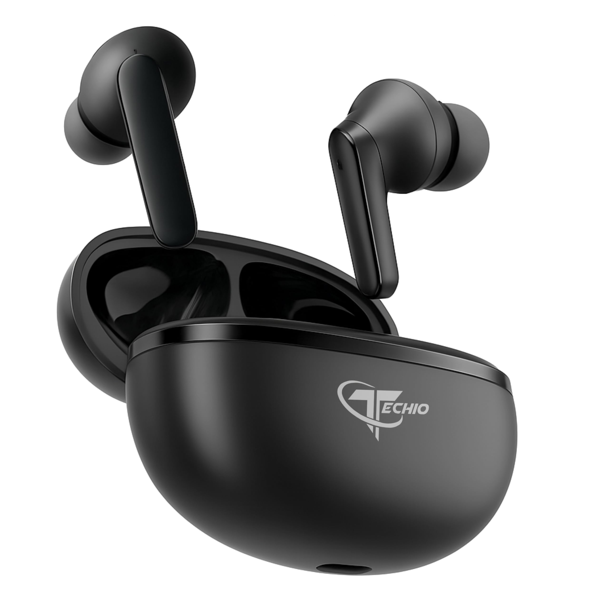 Nirvana ion TWS Bluetooth Earbuds with 40Hrs Playback & Touch Control, (True Wireless, Black) (Black)