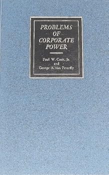 Hardcover Problems of Corporate Power Book