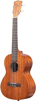 Kala KA-15T Satin Mahogany Tenor Ukulele Bundle with Gig Bag, Tuner, Austin Bazaar Instructional DVD, and Polishing Cloth