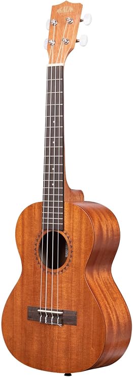 Kala KA-15T Satin Mahogany Tenor Ukulele Bundle with Gig Bag, Tuner, Austin Bazaar Instructional DVD, and Polishing Cloth