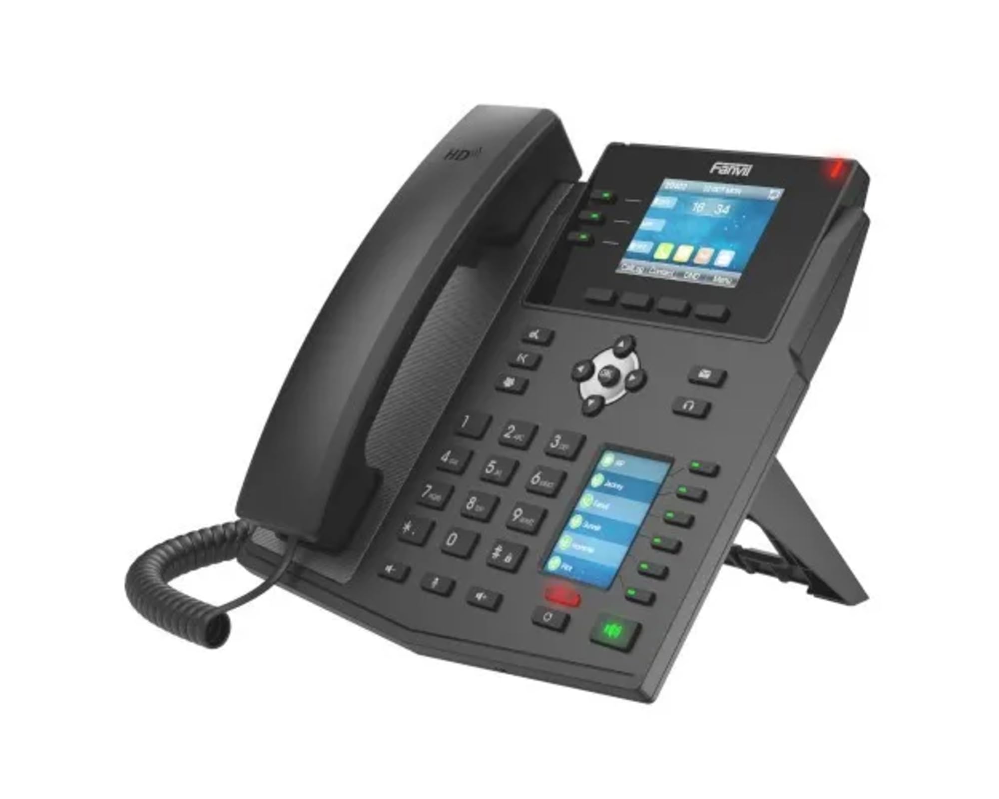 Fanvil X4U Gigabit SIP Enterprise Desktop Phone with Dual-Color LCD Display