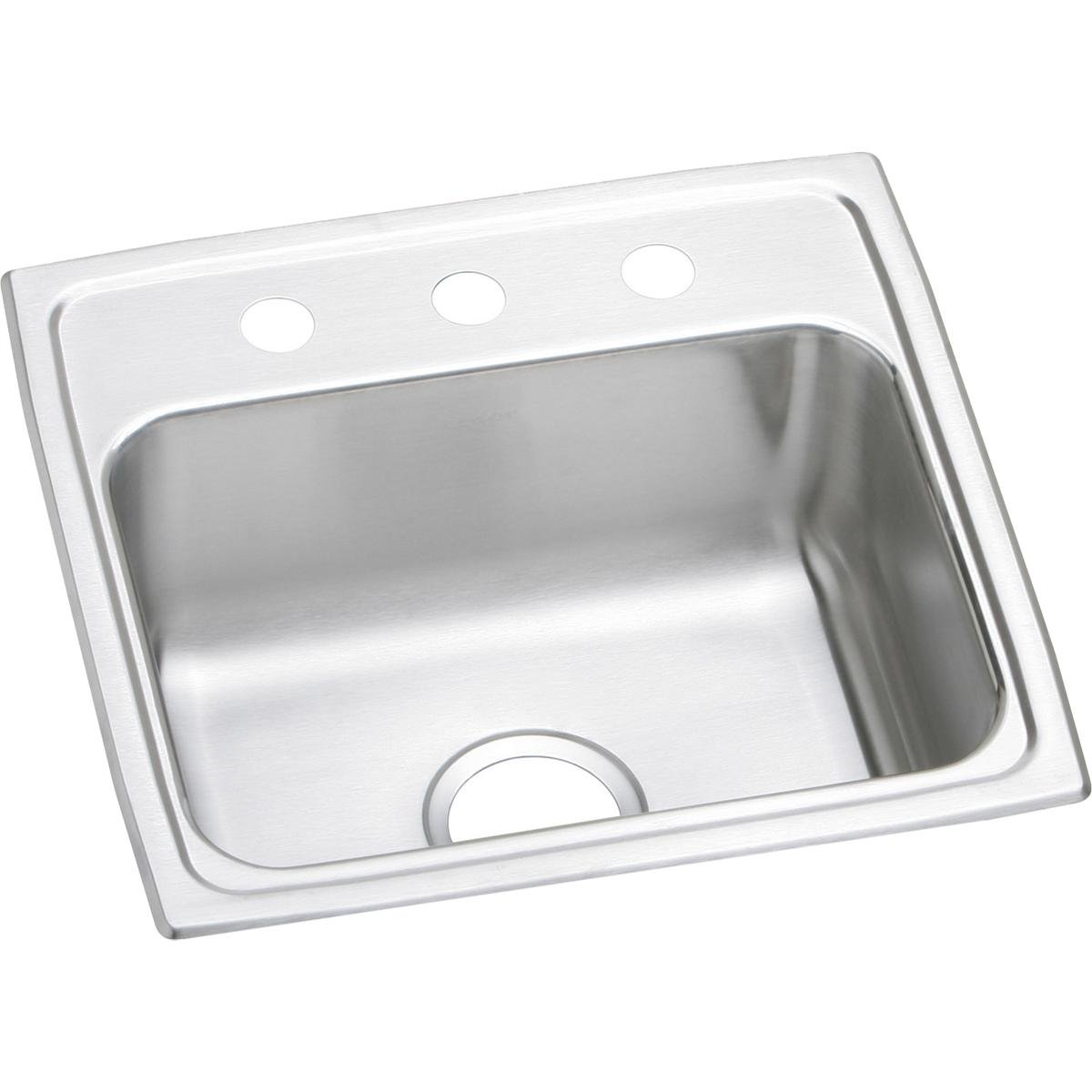Évier de cuisine Elkay LR1919OS4 en acier inoxydable 19x19 cm