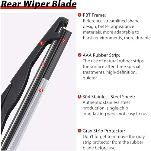 Miniatura 3 de OTUAYAUTO - Limpiaparabrisas trasero para Ford