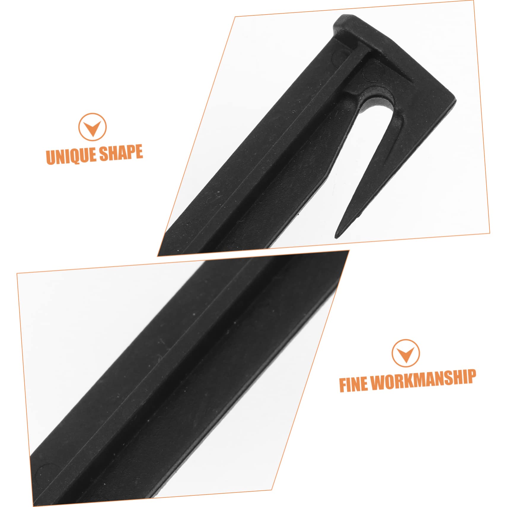 ifundom 50Pcs Durable Plastic Landscape Pins Tent Pegs for Outdoor Camping Gardening and Lawn Use for Anchoring Tents Fences and Garden Decor