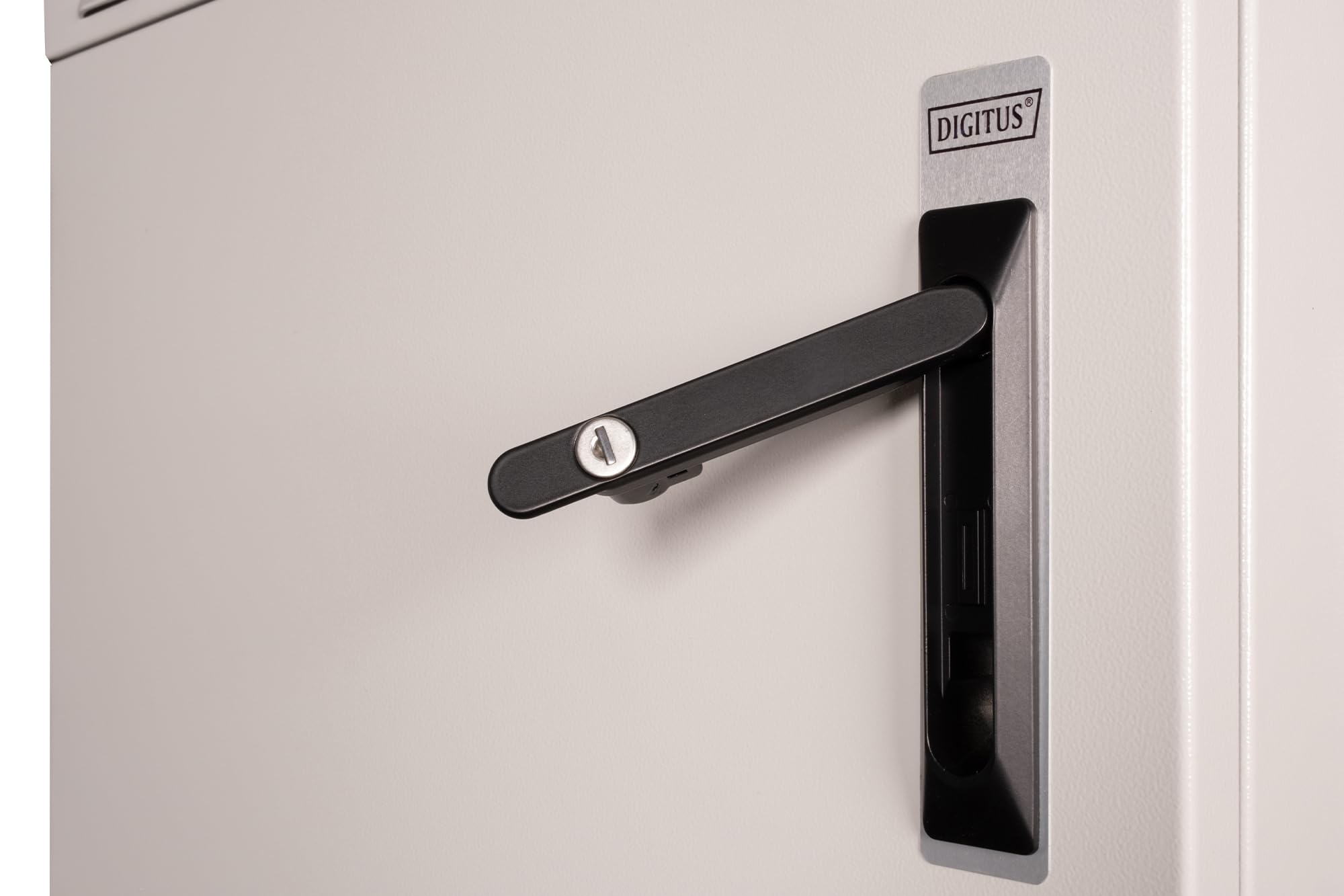 DIGITUS Outdoor Netzwerkschrank – 19 Zoll 7HE – 450 mm Tiefe | 342 mm Nutztiefe – Traglast 100kg – Schutzklasse IP55 – Abschließbar – Grau