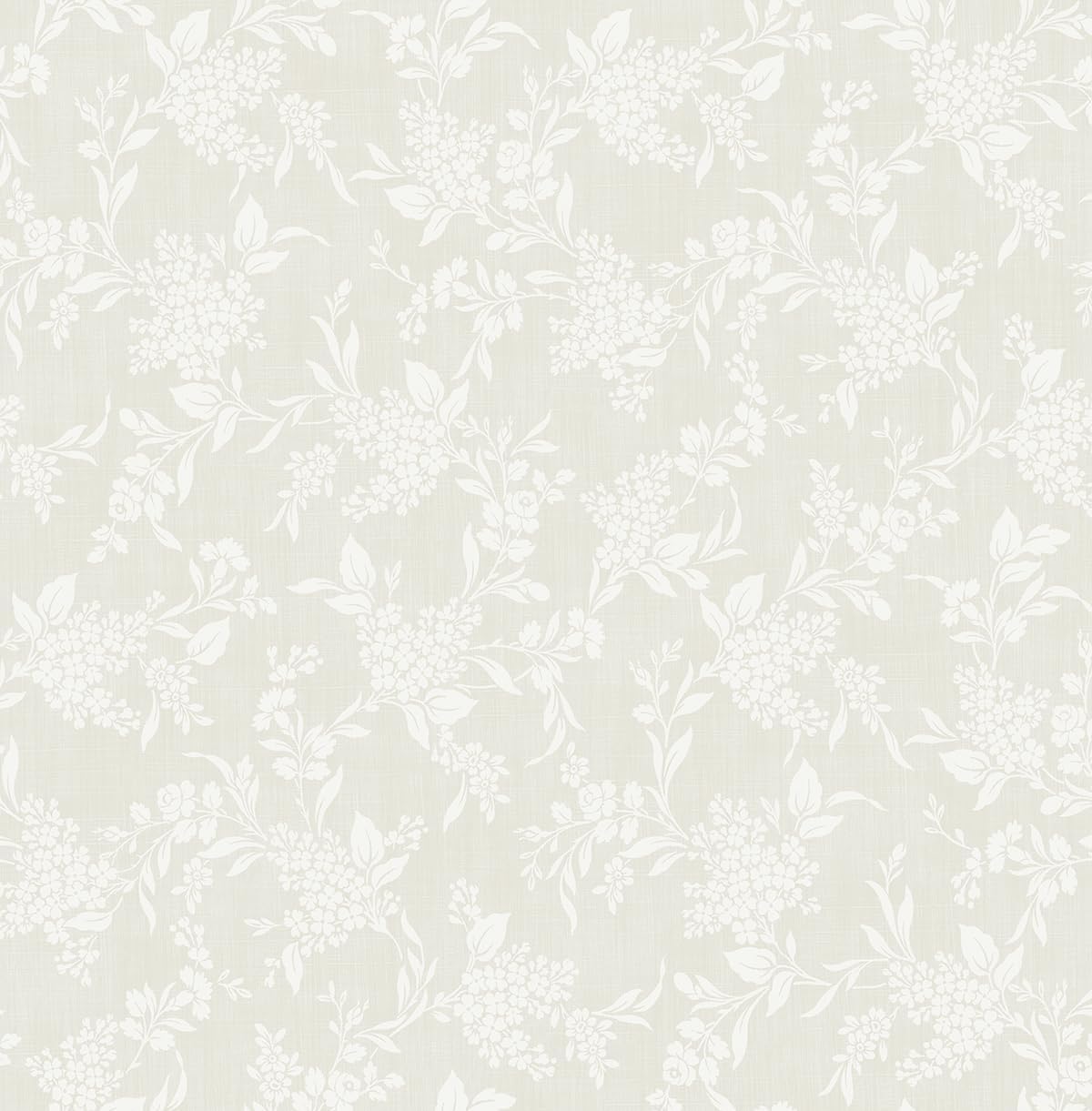 NextWall Tonal Floral Peel and Stick Wallpaper (Neutral)