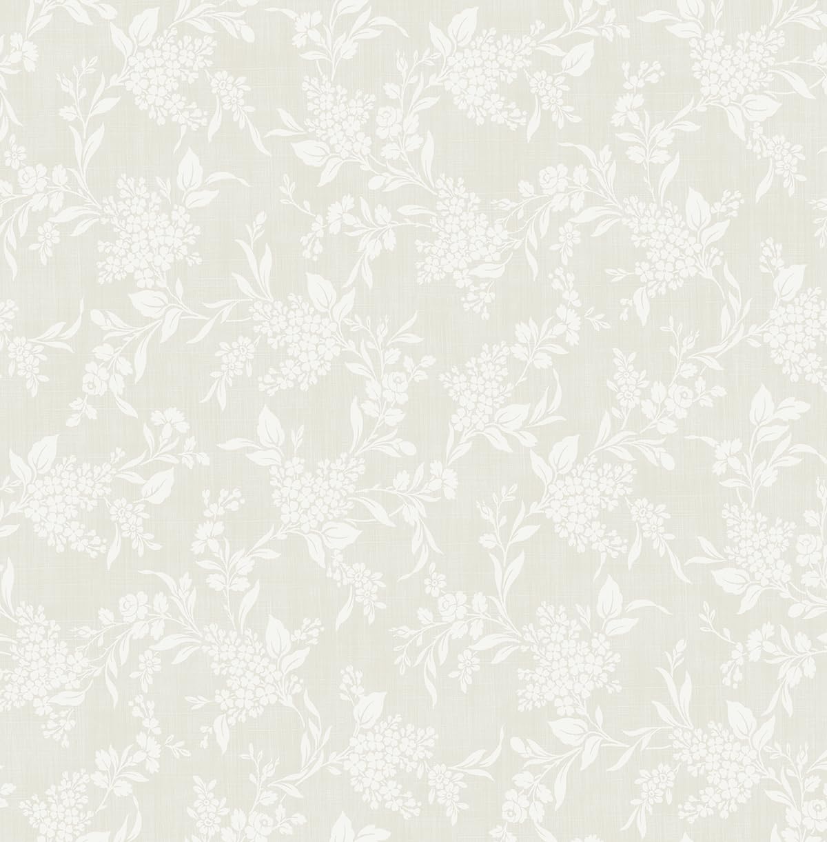 NextWall Tonal Floral Peel and Stick Wallpaper (Neutral)