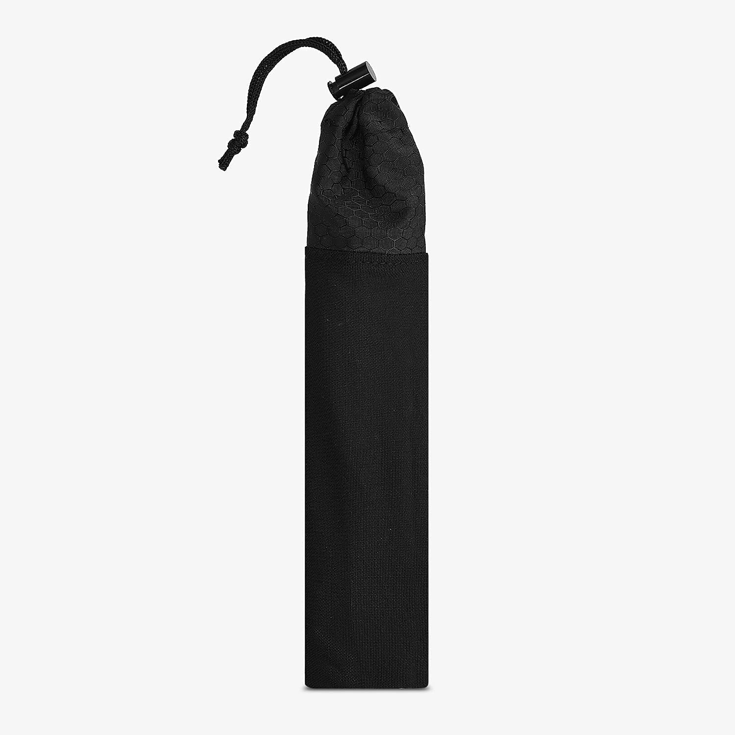 Set di Posate da Campeggio - Pieghevole Leggero Pieghevole Argenteria for Zaino in Spalla, Escursionismo - Coltello, forchetta e Cucchiaio con moschettone e Borsa