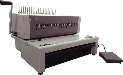 GBC Máquina de Encuadernación, Eléctrica, Encuadernación 500 hojas, Punzones 25 hojas, CombBind C800PRO (27170), Gris