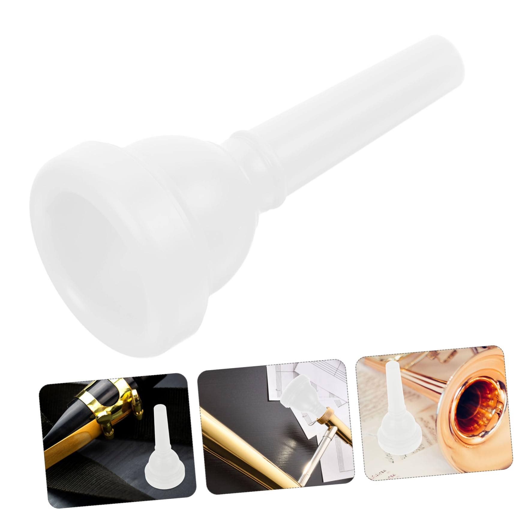 Levemolo Musical Instrument Accessory Trombone Mouthpiece for Plastic Trombone Replacement Parts Easy to Use for Levels
