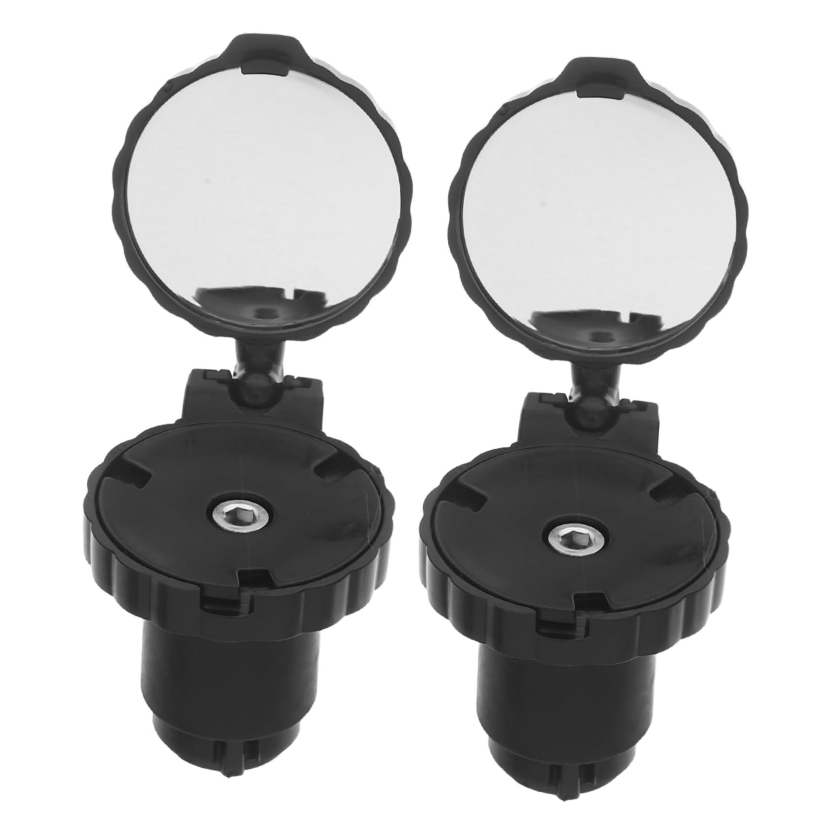 Abaodam 1 Pair High Definition Handlebar End Mount Rearview Mirrors for Road Bikes Easy Tool Installation Full Rearview Coverage for Daily Commutes and Adventures