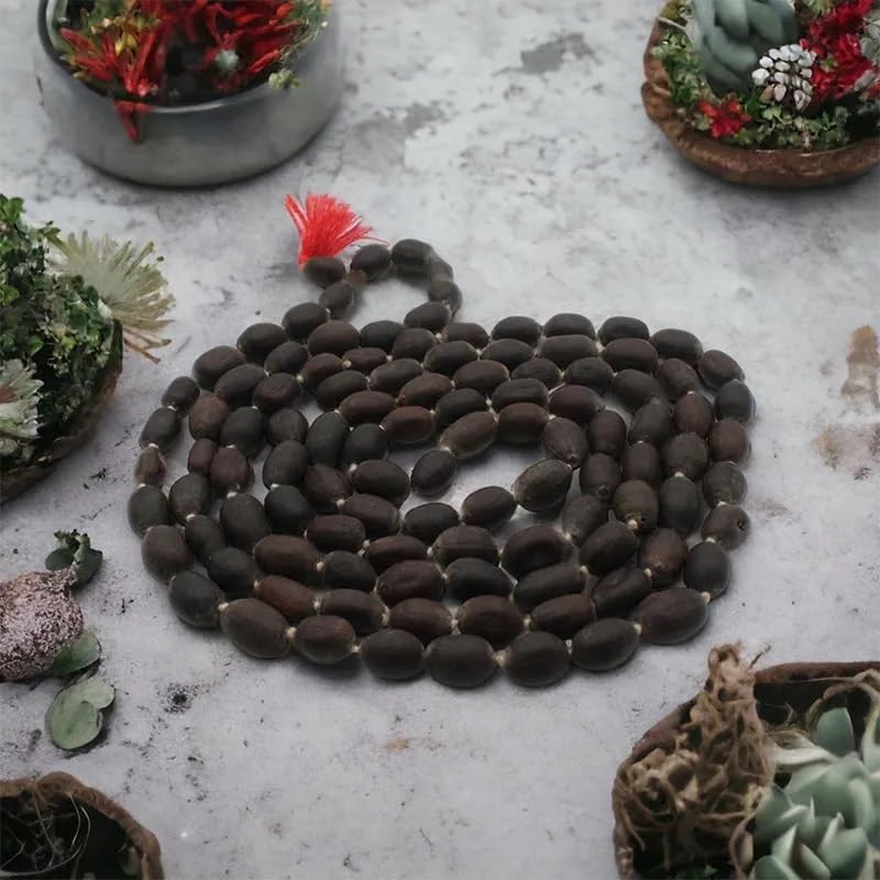 Original Lotus Seed Kamal Gatta Rosary Japa mala beads 108 Meditation prayer beads Japa Mala Chakra mala - long necklaces for women boho Rosary Beads - Image 4