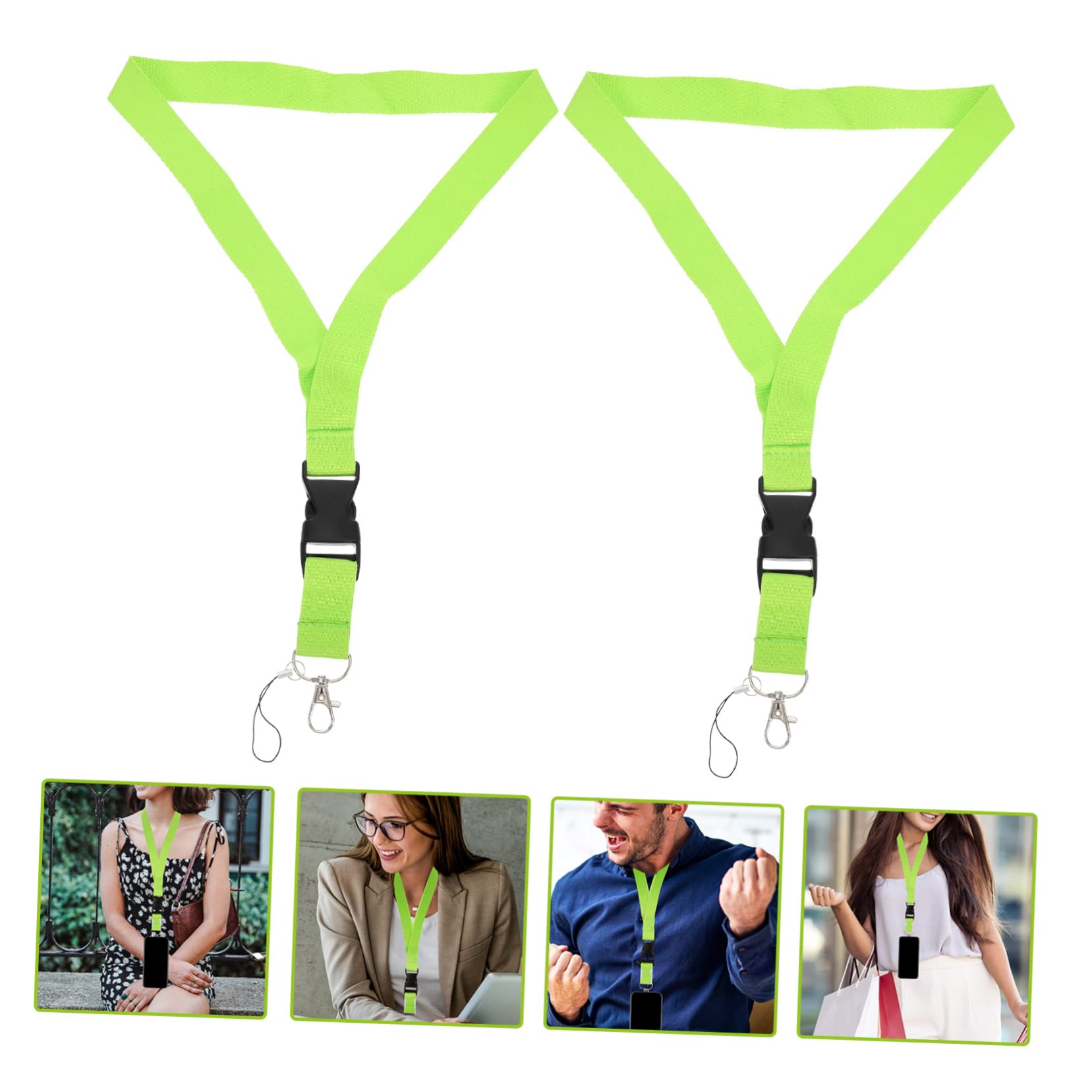 Gadpiparty 4 Pcs Cordino Del Telefono Decorazione Catene Chiave Per Gli Uomini Lavoro Cinghie Di Copertura Cinghia Del Telefono Carte D'Identità Corde Per Appendere Ciondolo Chiave Tracolla