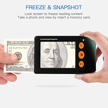 Amazon.co.jp: 25X 電子ルーペ デジタル 拡大鏡 3.5インチ