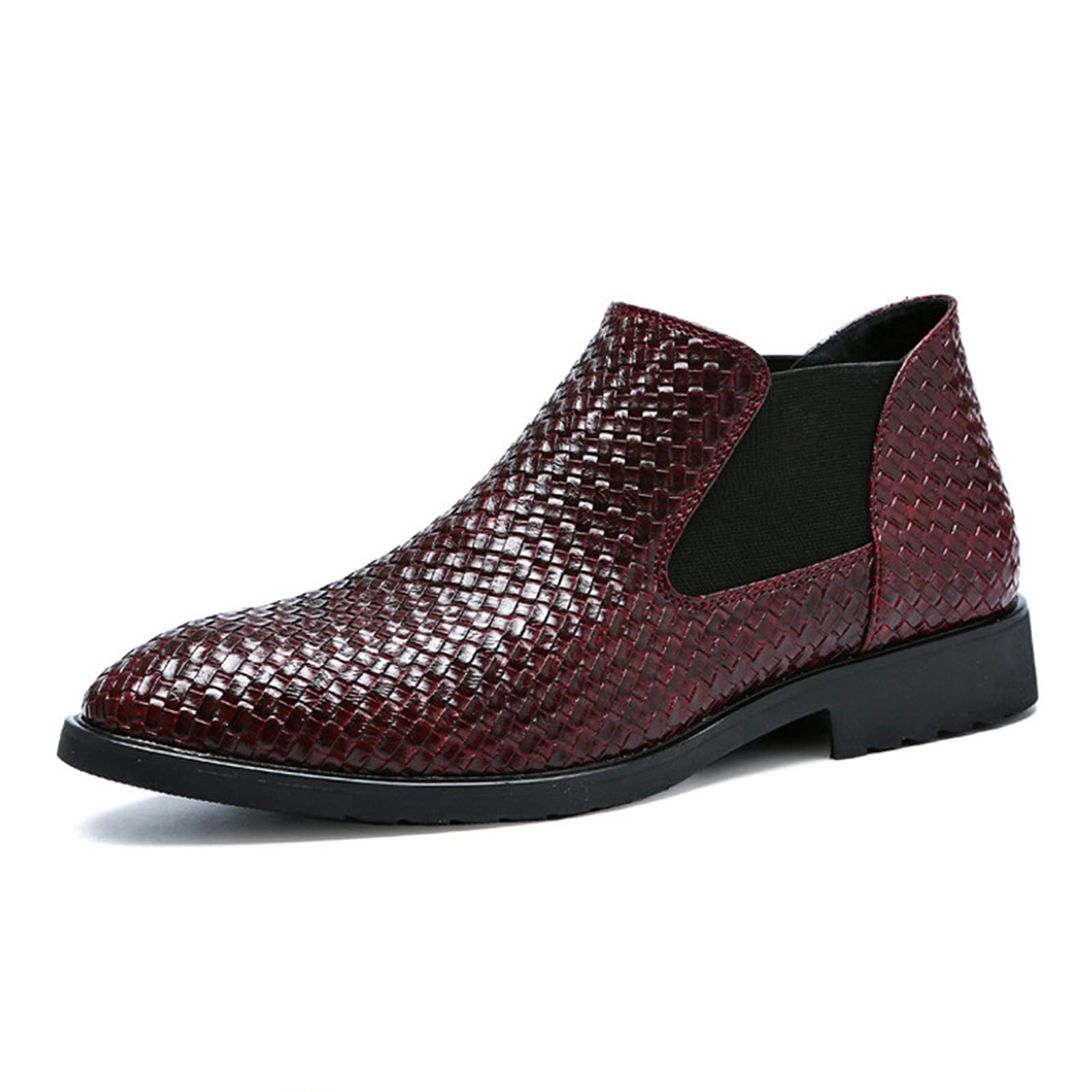 Stivaletti Chelsea da Uomo Stivaletti Estivi Stivaletti Intrecciati Scarpe Casual Taglia 38-46 EU