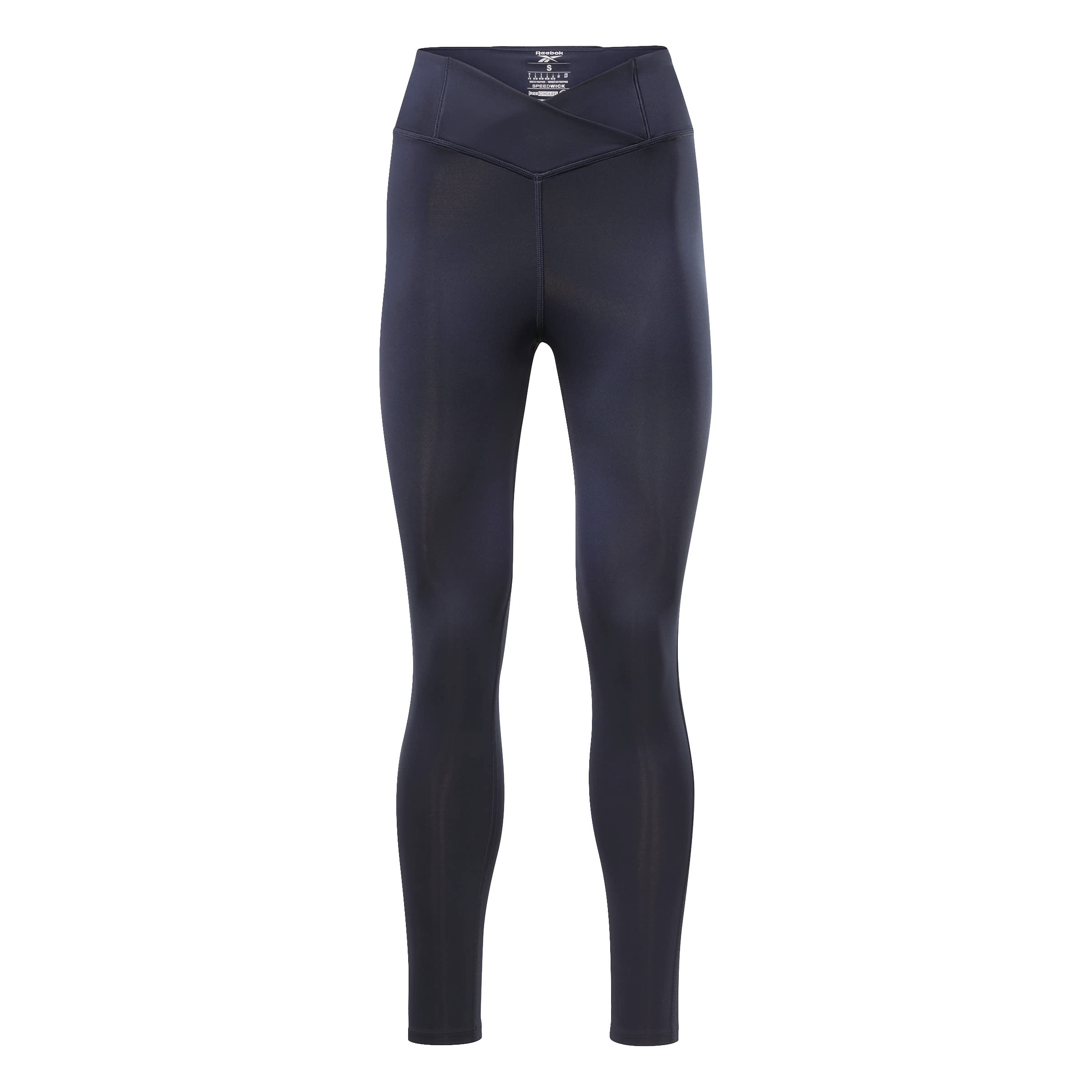 Reebok Women's Basic High Rise Leggings Vector Navy XXS