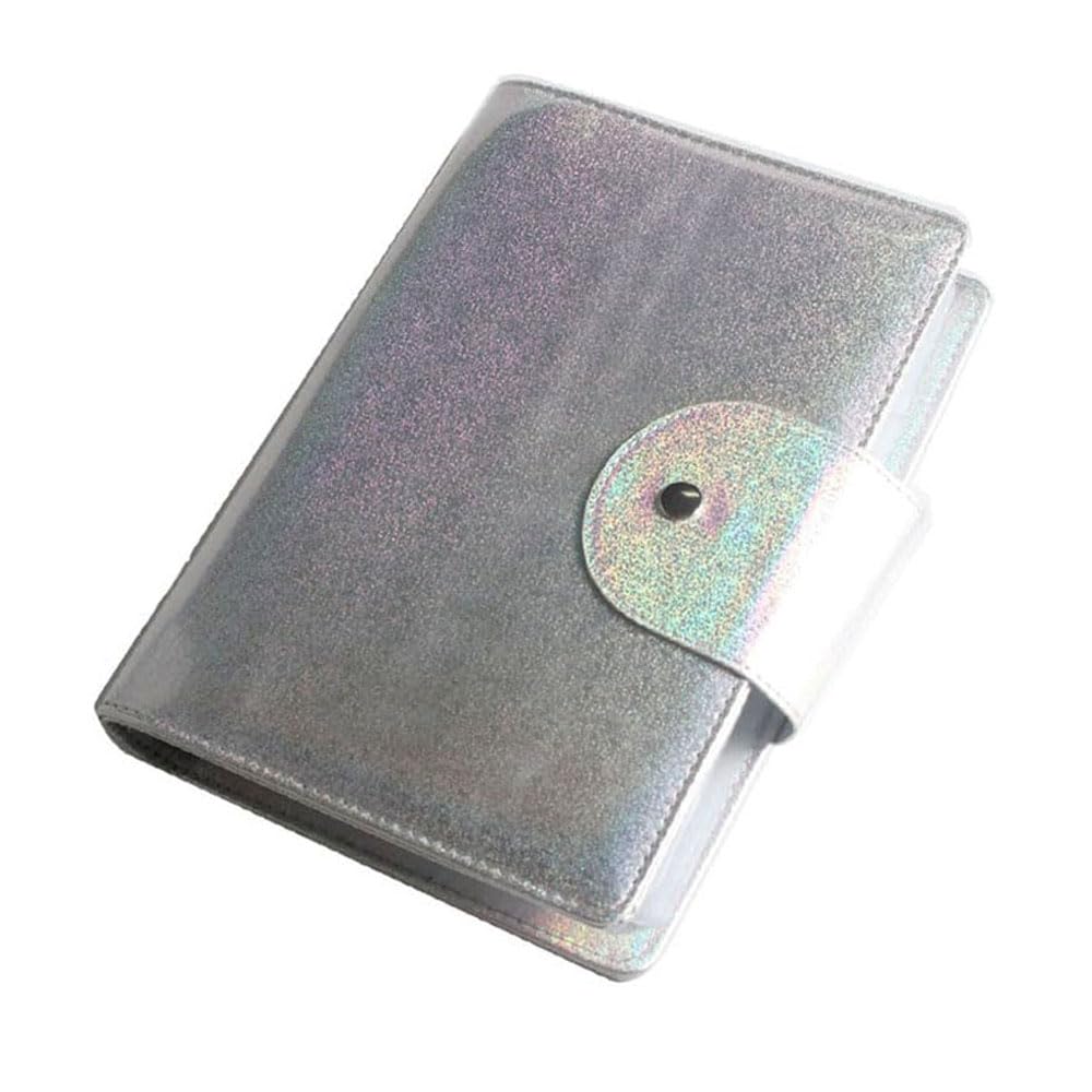 FingerAngel 50 Slots Image Stamper Plate Collection Nail Art Stamp Plate Stamping Plates Cases Stamp Nail Template Organzier for 6.0x12.0cm and 9.5X14.5CM Nail Art Plates (Laser Silver)