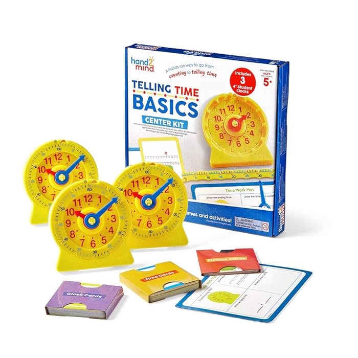 Buy hand2mind Telling Time Basics Center, 15 Games and Activities