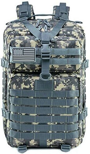 Miniatura 9 de Mochila táctica 45L 3 días Bug Out Molle Survival Mochila, Beige Bronceado, Sistema Molle