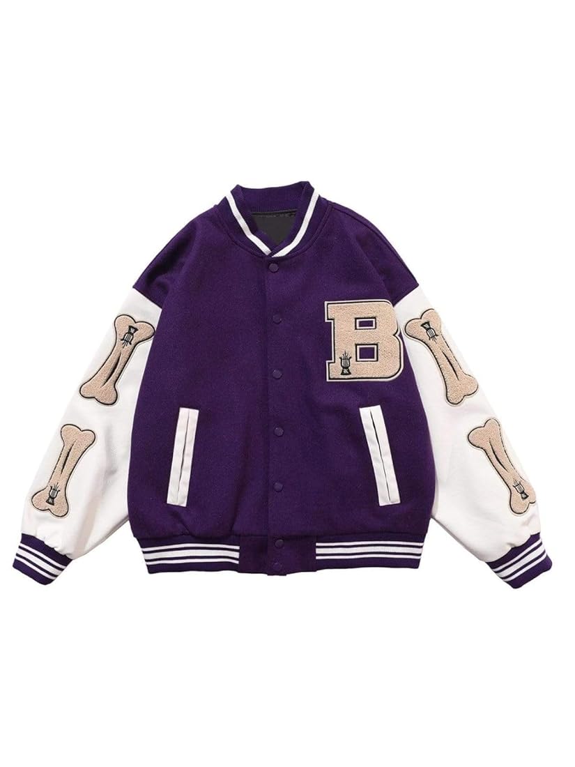 Buy Aelfric Eden Varsity Jacket Men's Vintage Bomber Jackets