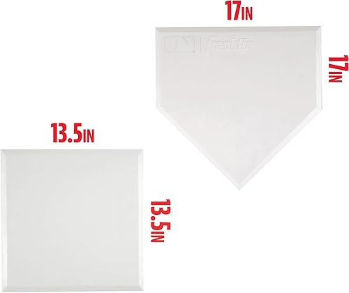 Miniatura 9 de Franklin Sports MLB - Juego de bases de béisbol  bases de goma para béisbol + sóftbol con placa de casa  Béisbol portátil para patio trasero,