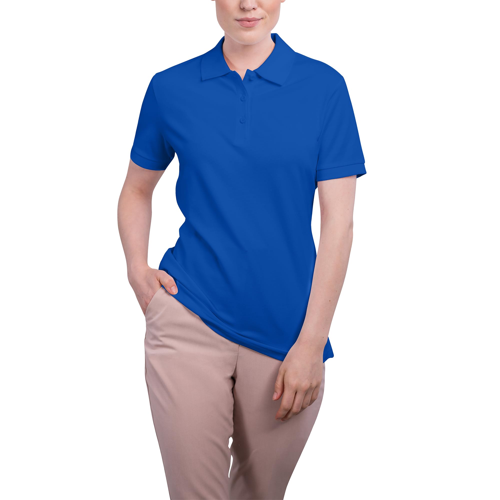 Polo Mujer HRM Luxury Stretch Pack de 1 camiseta de algodon premium ajustada 7