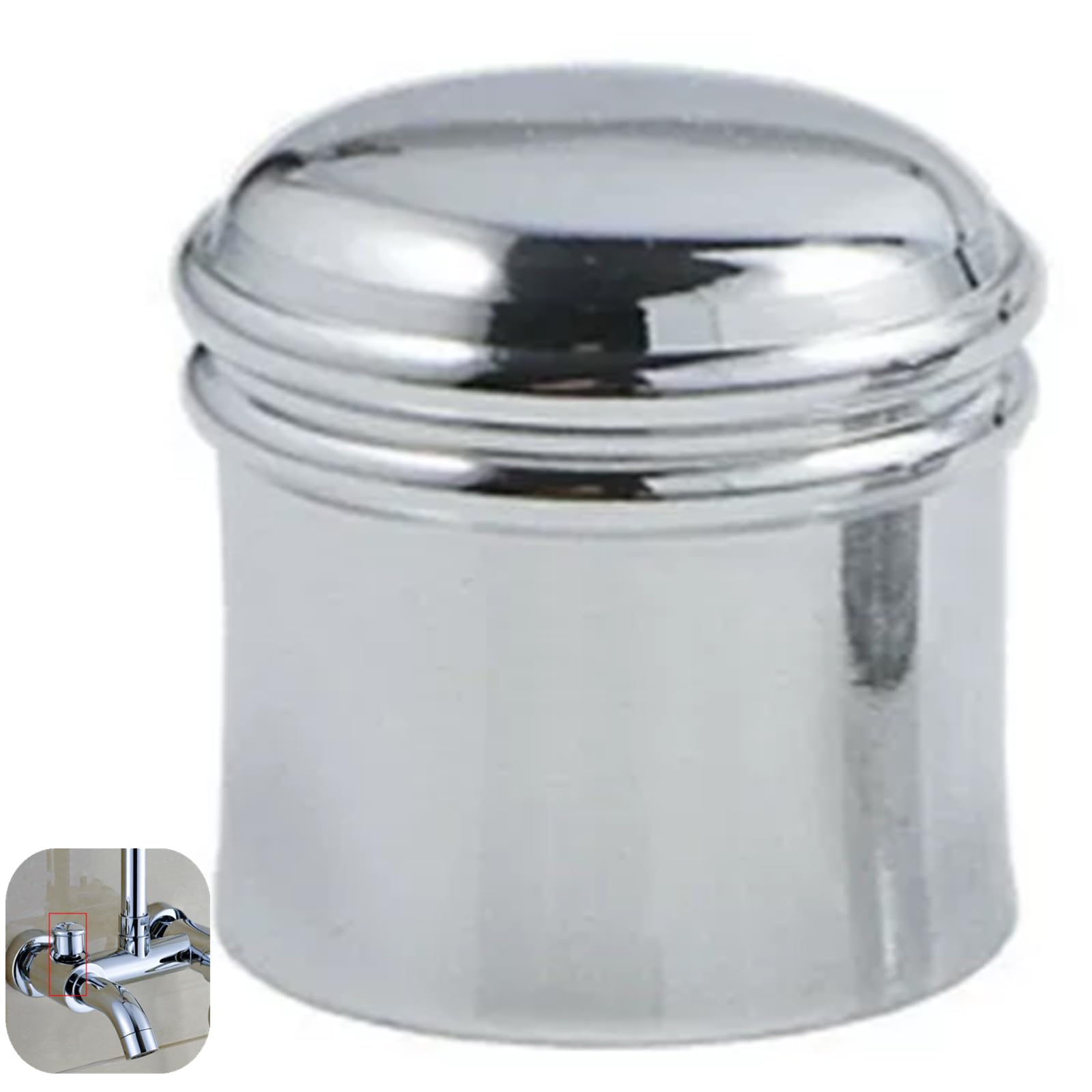 Shower Faucet Pull Cap, Shower Faucet Handle On Off Flow Control Cap Universal Handle for Thermoststic Bath Taps and Shower Valves