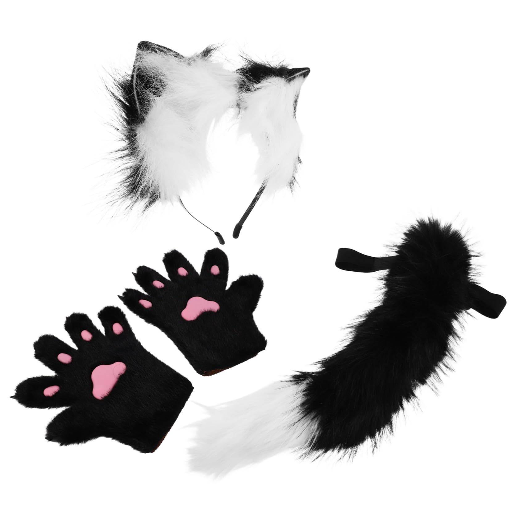 Bandeau Oreilles de Renard en Peluche, Ensemble 1 Lot pour Adultes