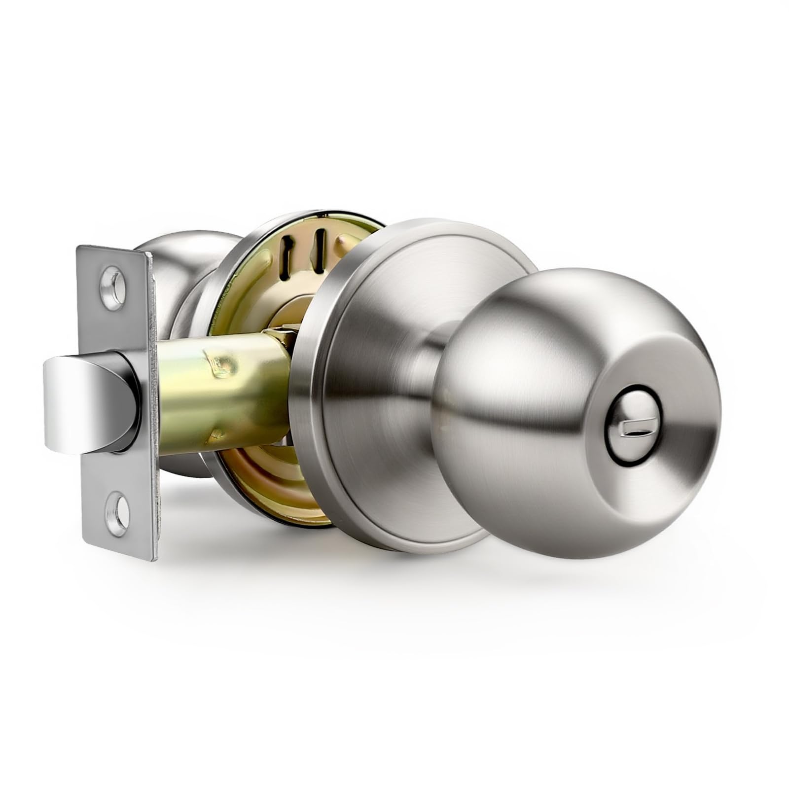 Black Interior Door Knobs - 10 Pack, Keyless Privacy -27