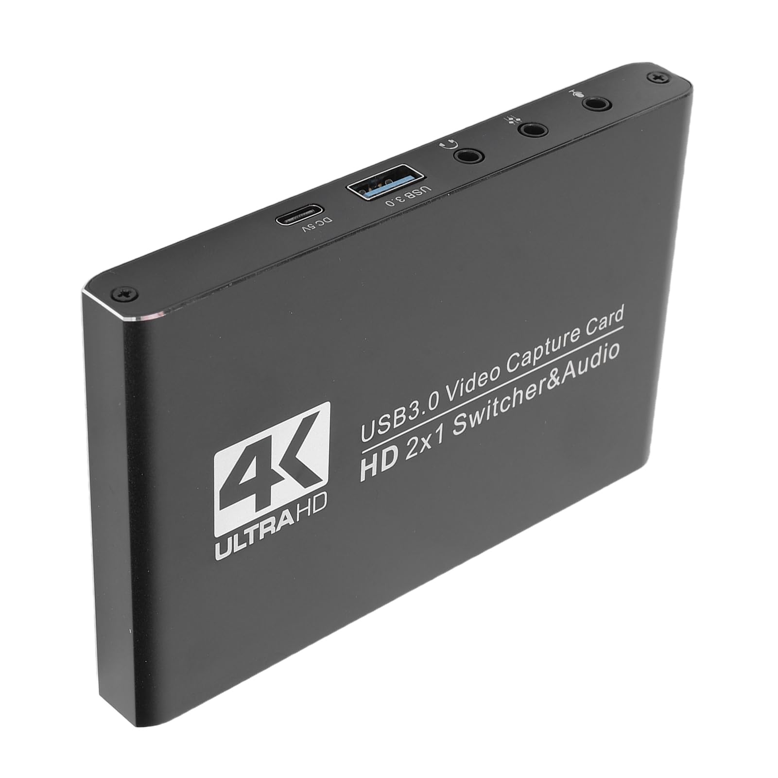 Jectse Tarjeta de Captura 4K, Tarjeta de Captura de Vídeo USB 3.0 con Salida de Bucle 4K60Hz 1080P240FPS, Plug Play de Baja Latencia, para Switch OBS Streaming Gaming PC