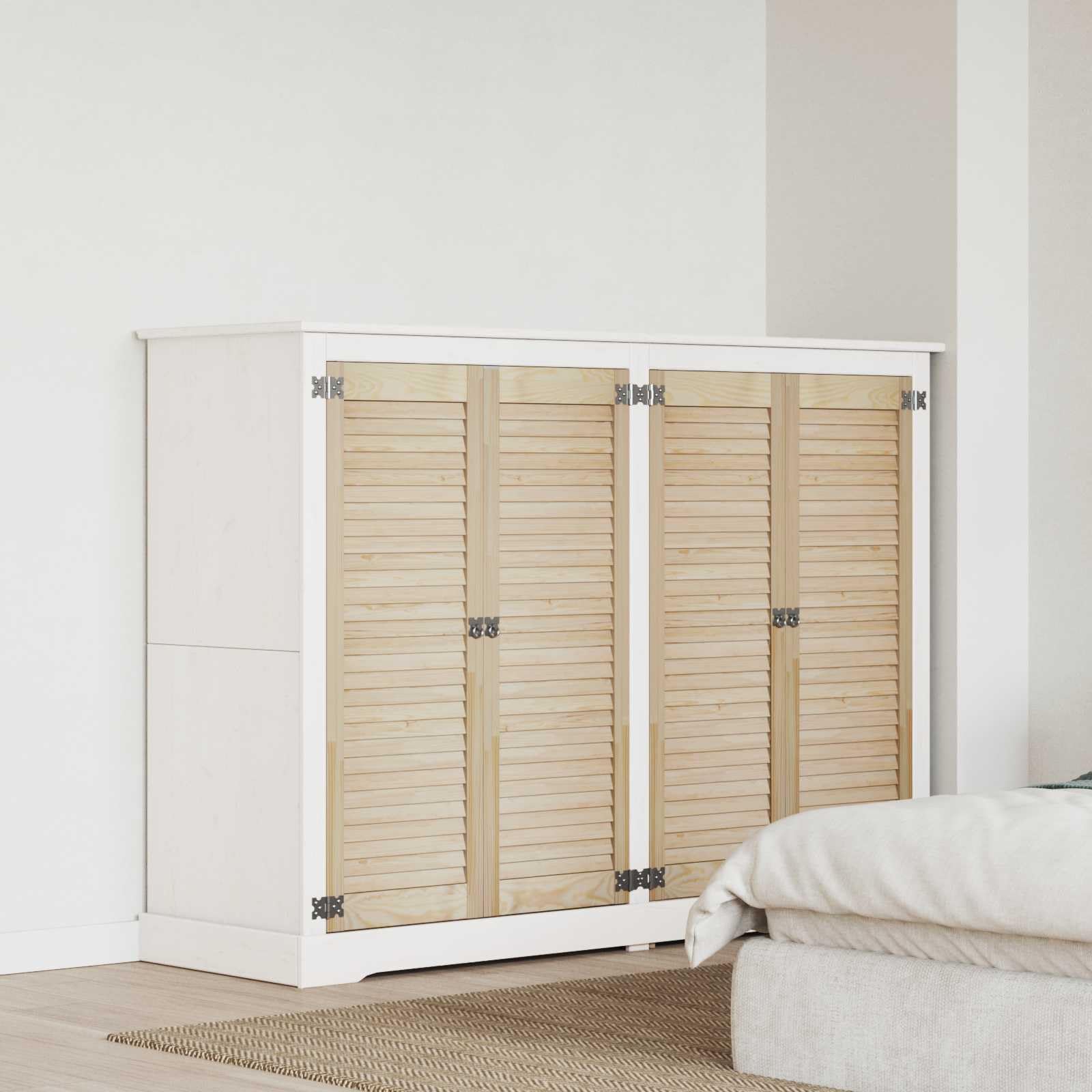Puerta de Armario con Puerta 4 pcs Natural 110 x 2,1 x 39,5 cm,Ferretería para armarios,Puertas de armarios,9.84kg-3394494