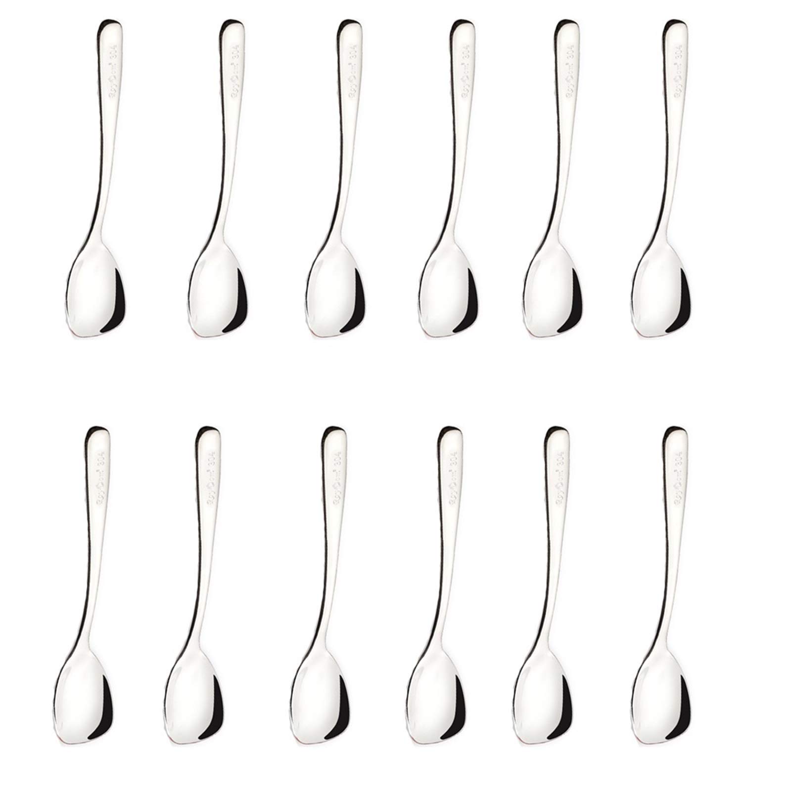 Miarki do kawy Stal nierdzewna Krótkie obroty Mieszanie Łyżka Juice Drink Milk Honey Coffee Mieszanie Stick Desery Łyżka Zagęszczona Kawa Łyżka Sugar Spoon Łyżeczki deserowe (Color : D)