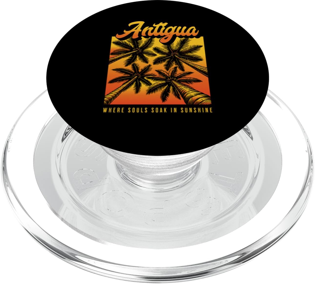Antiqua Travel Gift Graphic Design PopSockets PopGrip for MagSafe