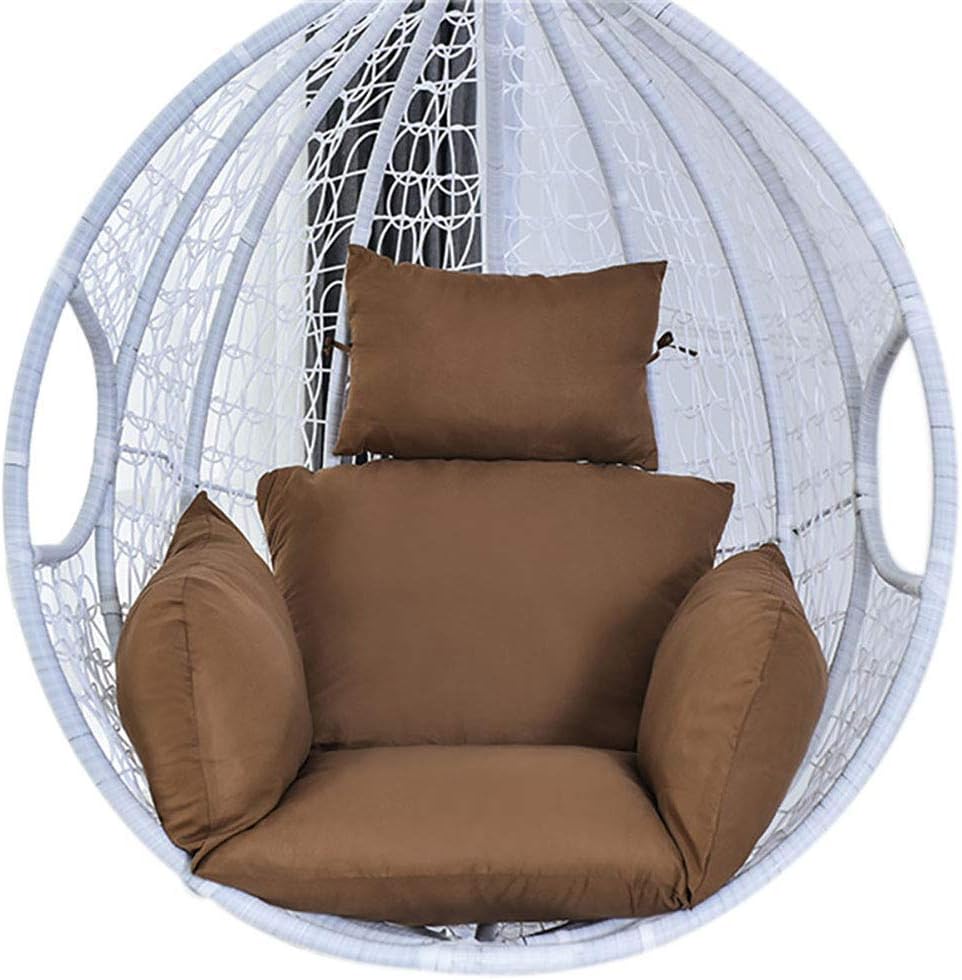 ZHUAN Almohadilla Gruesa para Silla de Nido de Huevos para balcón, cojín de Silla de Hamaca Colgante de Gran tamaño para 2 Personas, Alfombrilla de Columpio de Cesta para Interior, Exterior, Patio