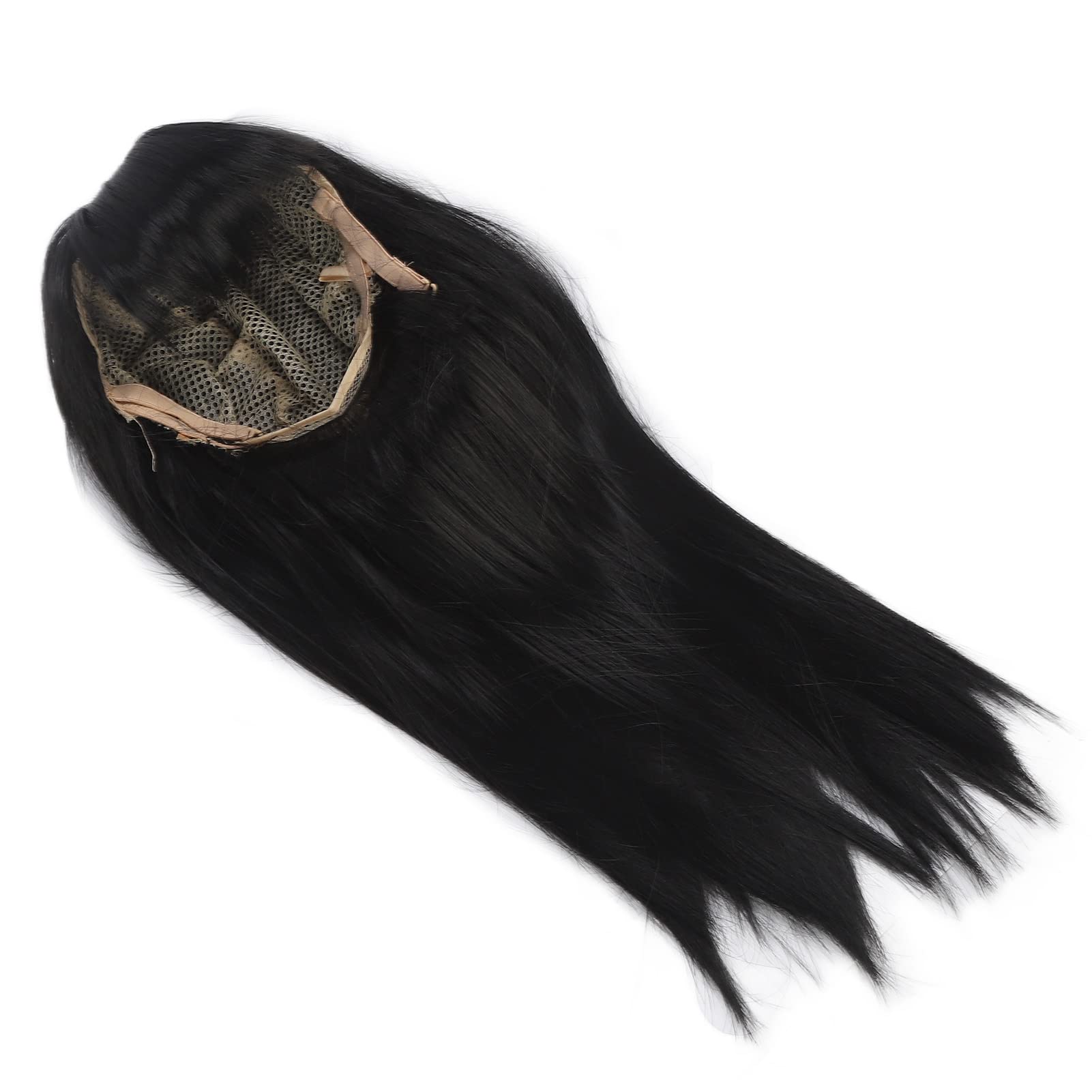 Long Noir, en Particulier la Perruque avec des Cheveux de Remplacement de Cheveux pour les Filles Pleines de Topper Pendant 3-8 Ans, Qui Conviennent aux Fêtes D'activités D'Halloween