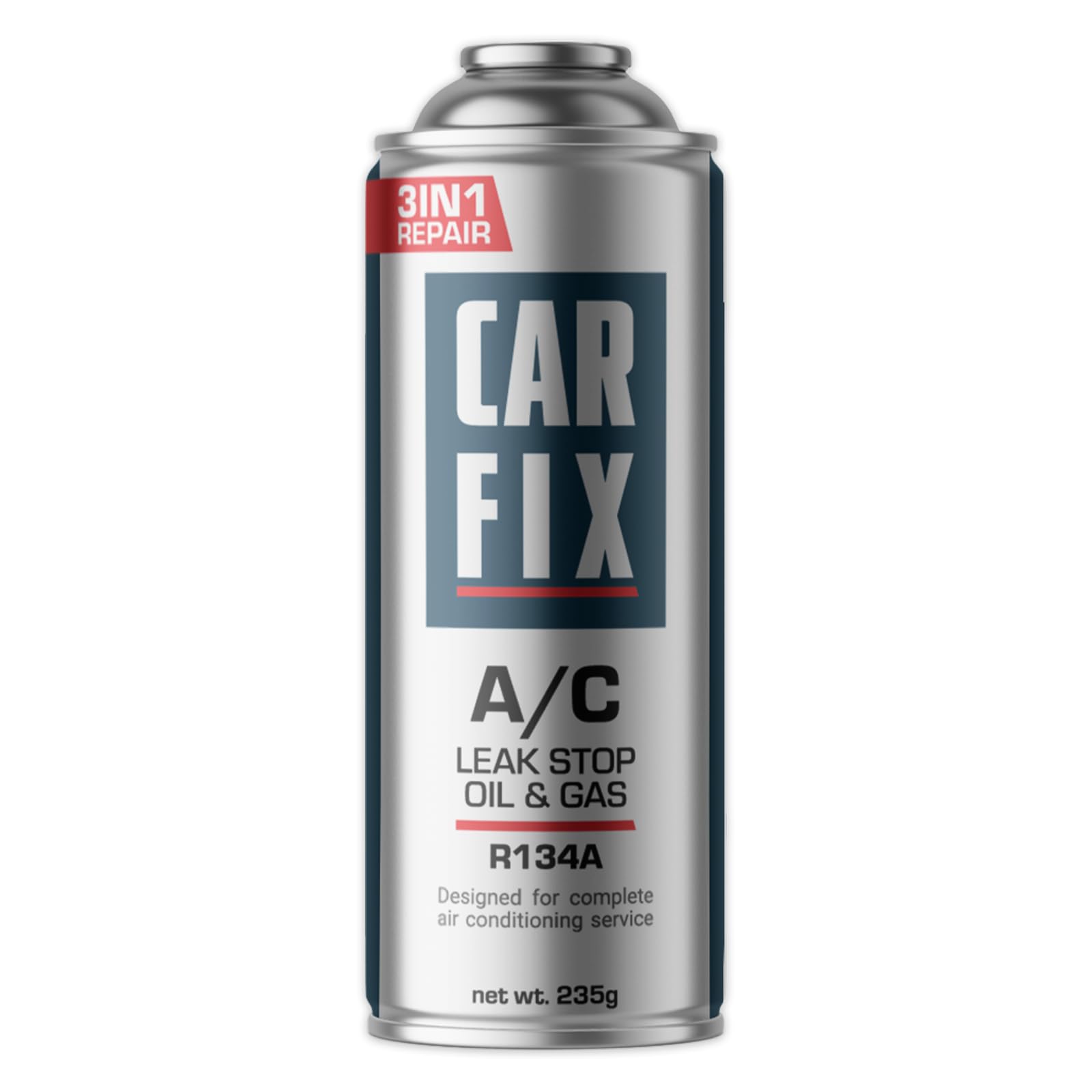 CARFIX, remplacement r134a, Produit d'étanchéité, réfrigérant, recharge de climatisation de voiture, équivalent 660g, 1 boîte, 3 en 1, 235g