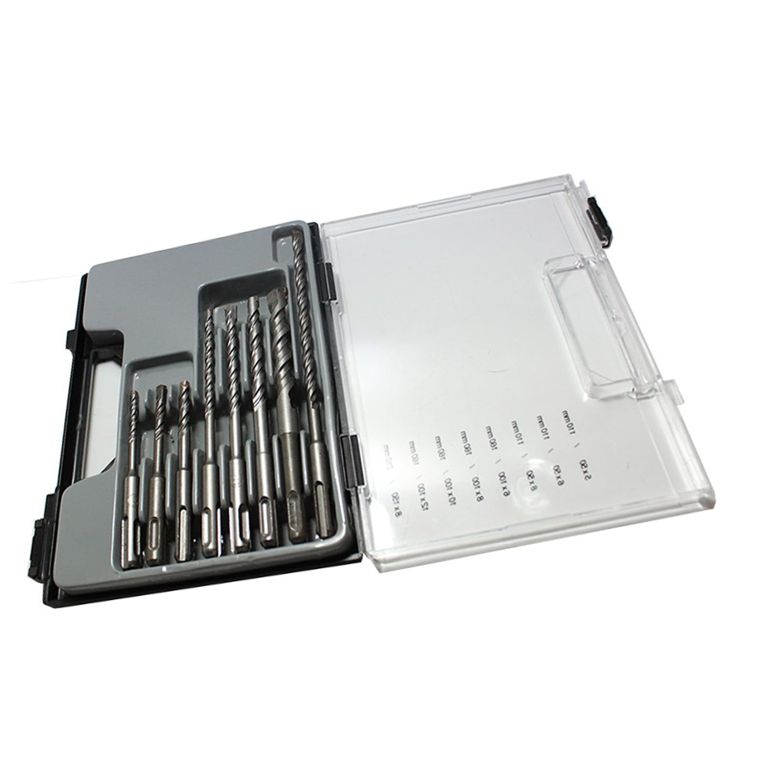 Efficiency Rotary Hammers Drill Bit with Sharpness Spirals Design for Reduced Slippage Includes Storage Box Impacts Drill Bits Set